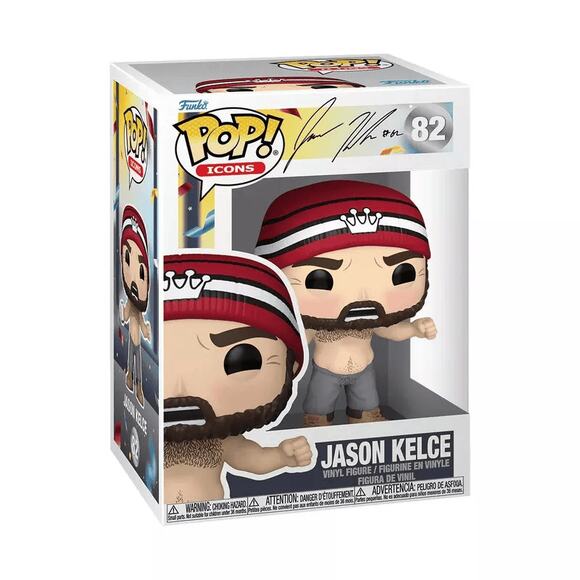 Funko POP Vinyl MINT NFL JASON KELCE SHIRTLESS #82 w/ Plastic Protector Limited - Picture 3 of 4